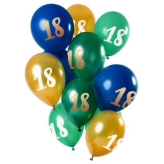 18 Vuotta Ilmapallomix Vihreä/Kulta