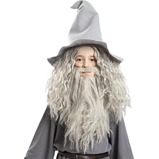 Taru Sormusten Herrasta Gandalf Peruukki & Parta Lapsille