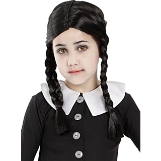 Addams Family® Wednesday Addams Lasten Peruukki