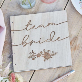 Team Bride -vieraskirja