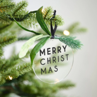 Merry Christmas akryylinen joulukoriste