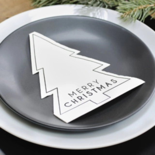 Joulukuusi Merry Christmas servetit