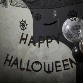 Happy Halloween Kirjainnauha Musta