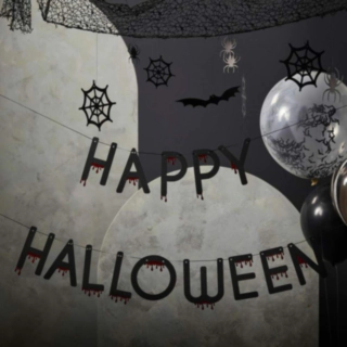 Happy Halloween Kirjainnauha Musta