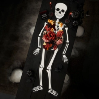 Halloween luuranko buffetsetti
