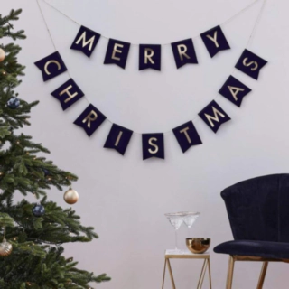 Merry Christmas Viirinauha Tummansininen