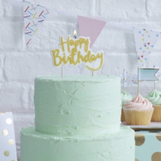 Happy Birthday Kakkukynttilät Kulta