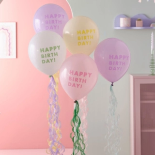 Happy Birthday Pastelli Ilmapallot