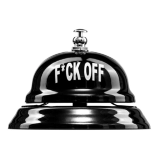 F*ck Off Vastaanottokello Musta