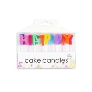 Happy Birthday Kakkukynttilät Värisekoitus