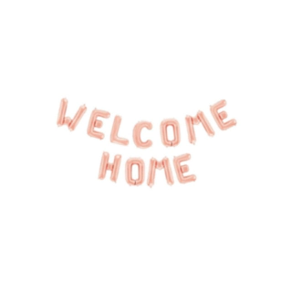 Welcome Home foliopallo ruusukulta