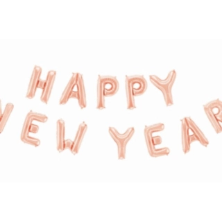 Happy New Year foliopallot ruusukulta