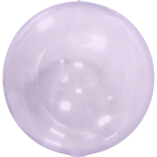 Läpinäkyvä Pyöreä Ilmapallo Violetti