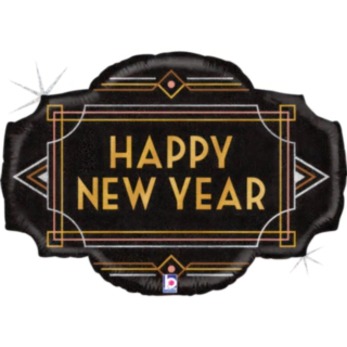 Happy New Year Art Deco Foliopallo