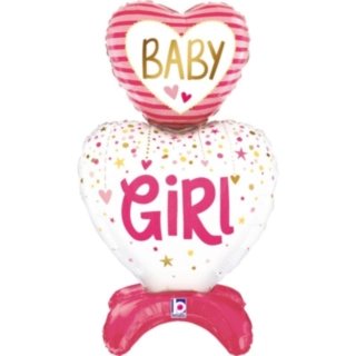 Baby Girl Sydän Foliopallo