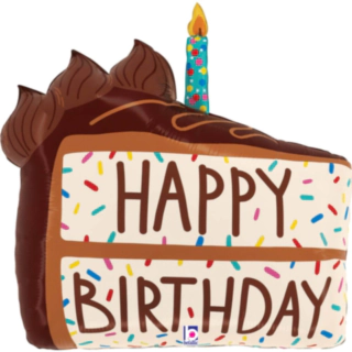 Suklaakakku Happy Birthday Folioilmapallo