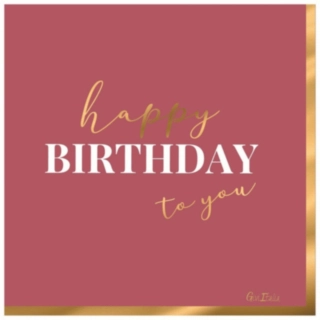 Happy Birthday To You Lautasliinat Pinkki
