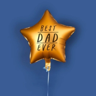 Best Dad Ever -tähtifoliopallo