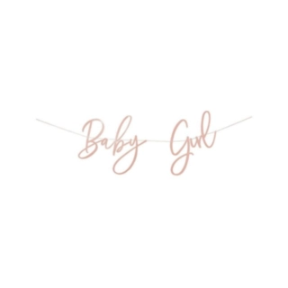Baby Girl Kirjainnauha Vaaleanpunainen