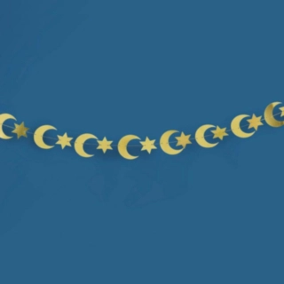 Eid Mubarak Kuu & Tähdet Köynnös