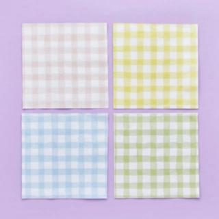 Gingham Pastelli Lautasliinat