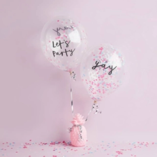Pastel Pop Konfetti Ilmapallot