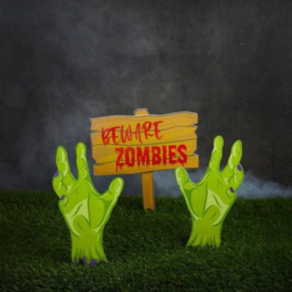 Beware Zombies Kyltti