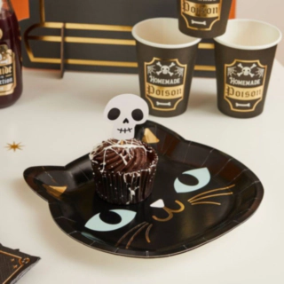 Halloween Kissa Pahvilautaset