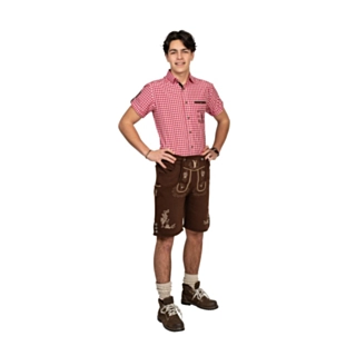 Lederhosen Collegeshortsit Ruskea