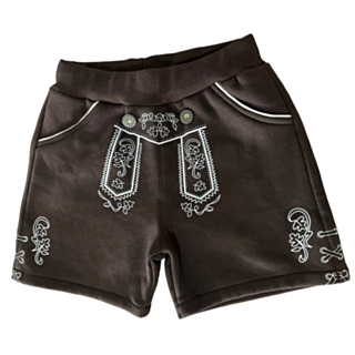 Lasten Lederhosen Collegeshortsit Ruskea