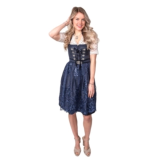 Dirndl Amelia Tummansininen