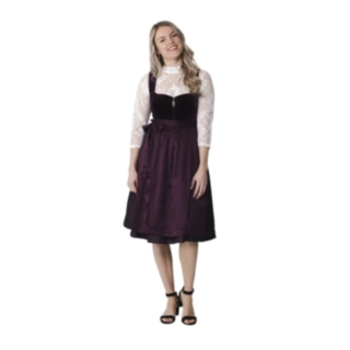 Dirndl Perinteinen Viininpunainen