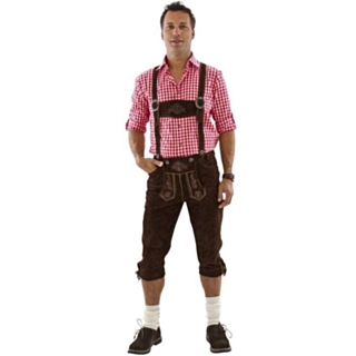 Lederhosen Pitkät Tummanruskeat