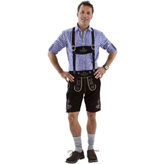 Lederhosen Lyhyt Musta