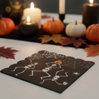 Luuranko Halloween Lautasliinat