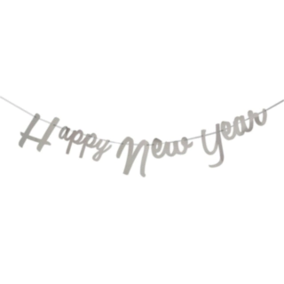 Heppy New Year Koristenauha Hopea