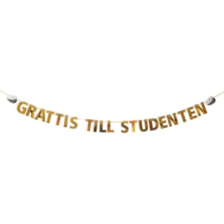 Grattis Till Studenten Kirjainnauha