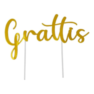 Grattis Kakkukoriste Kultainen