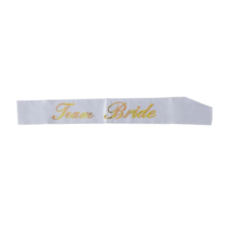 Team Bride Olkanauha Valkoinen/Kulta