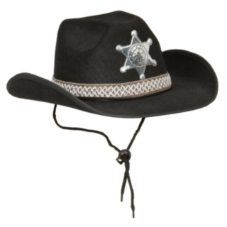 Sheriffi Cowboyhattu Musta