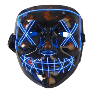 LED Horror Naamari Sininen