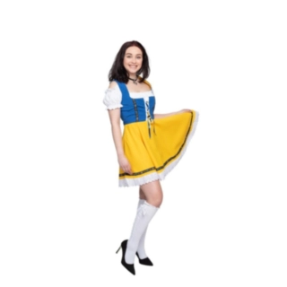 Dirndl Susi Keltainen/Sininen