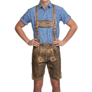 Lederhosen-Nahkahousut Tekonahkaa Retro