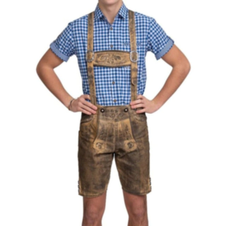 Lederhosen-Nahkahousut Tekonahkaa Retro