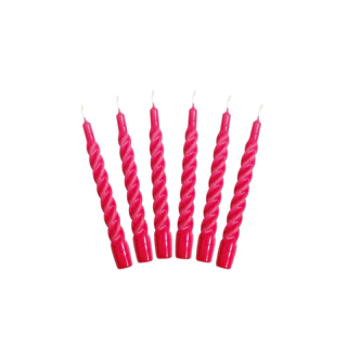 Punaiset kierrekynttilät