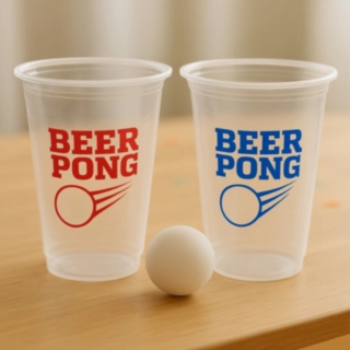 Uudelleenkäytettävät Beer Pong Kupit & Pallo