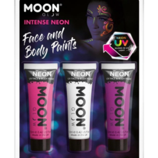 Kasvomaali Intense Neon UV Meikkisetti