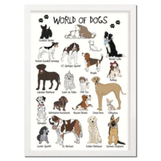 World Of Dogs A4 Juliste