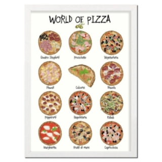 World Of Pizza A4 Juliste