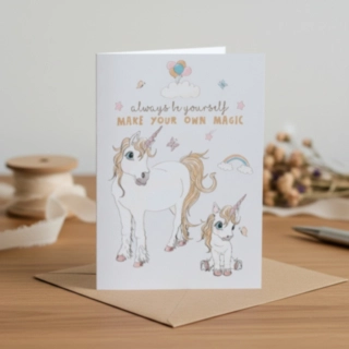 Unicorn Always Be Yourself Kortti